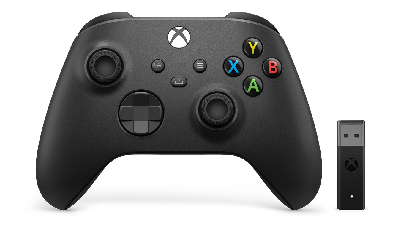 Microsoft Xbox Wireless Controller + Wireless Adapter for Windows 10